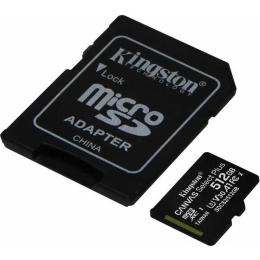 Карта памяти KINGSTON microSDXC 512Gb Canvas Select+ A1 (R100/W85) +ad