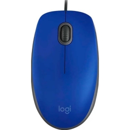 Мышь Проводная Logitech M110 SILENT Blue