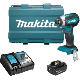 Шуруповерт Makita DTD153RT 18Вт аккум. патрон шестигр.1/4" (кейс в комплекте)