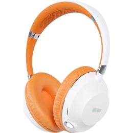 Bluetooth-наушники накладные Smart 5.1 400mAh More choice HW34S с фонариком (White Orange)