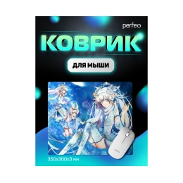 Коврик для компьютерной мыши "Anime", Рис.3 (350*300*3 мм), ткань+резиновое основание