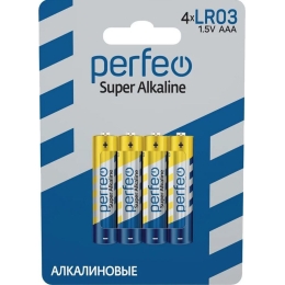 Батарейка Perfeo LR03/4BL Super Alkaline