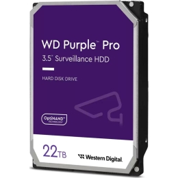 HDD Western Digital Purple Pro WD221PURP 22TB 3.5" 7200 RPM 512MB SATA-III All Frame AI для систем видеонаблюдения