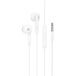 Проводные наушники BOROFONE BM82 Art music, Jack 3.5mm, 1.2 м, белый