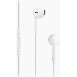 Проводные наушники с микрофоном вкладыши [Apple] MD827ZM/B Jack 3,5 (Класс A) (white) (69796)