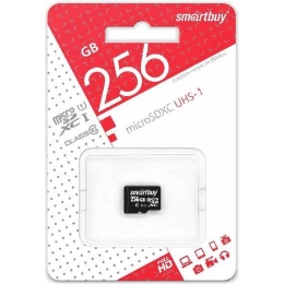 Карта памяти Smartbuy micro SDXC 256 Gb Class 10 UHS-1 (без адаптера)