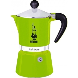 Кофеварка Bialetti Rainbow 0.24л алюминий зеленый (4973)