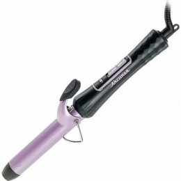Щипцы для завивки волос 35 Вт, 25 мм Аксинья КС-805 черные с фиолетовым