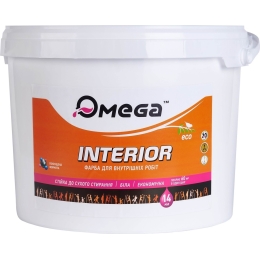 Латексная вододисперсионная краска Омега-Интерьер 10 кг (4820089902714)