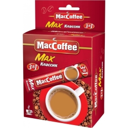 Кофе в стиках MacCoffee 3в1 Макс Классик 16 г (8887290080118)