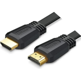 Кабель Цифровой HDMI UGREEN ED015 (70159) Flat Cable. Длина 2 м. Цвет: черный