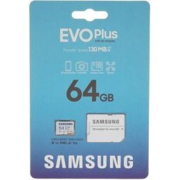карта памяти SAMSUNG microSDXC 64GB EVO PLUS U1 (R/W130MB/s)+ad
