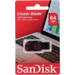 флеш-драйв SANDISK Cruzer Blade 64Gb Black/red
