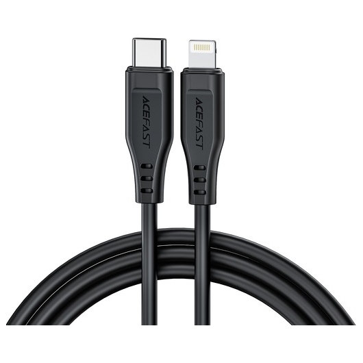 Кабель Lightning ACEFAST C3-01 TPE charging data cable для подзарядки. Цвет: Black