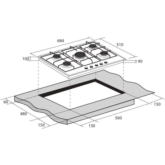 Варочная поверхность ZUGEL ZGH602X черная