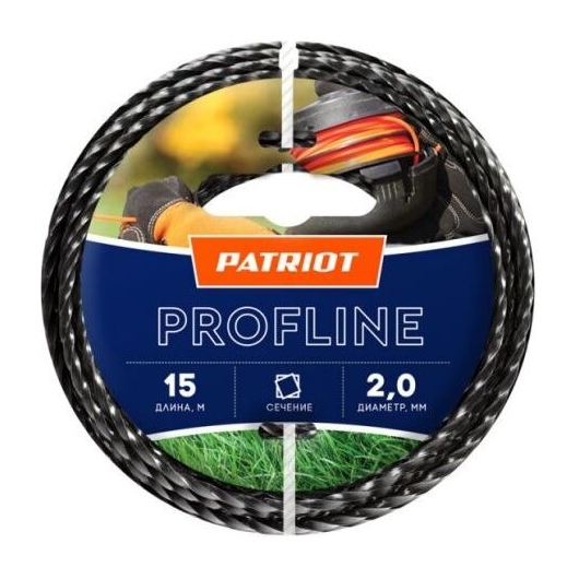 Леска для садовых триммеров Patriot Profline d=2.0мм L=15м (805402201)