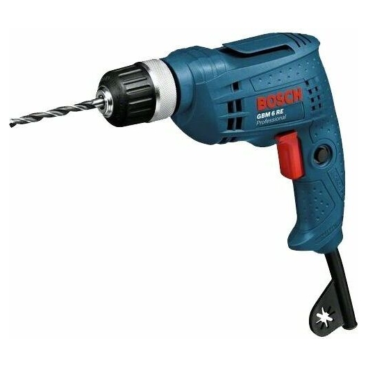 Дрель безударная Bosch GBM 6 RE (0601472600) 350 Вт/БЗП 10мм/3,5нм/1,1кг/рег.скор/коробка/N