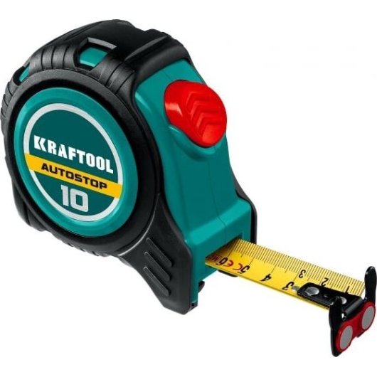 Рулетка Kraftool AutoStop 3412-10-25 10 м с автостопом