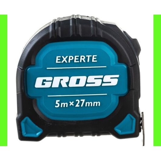 Рулетка Gross Experte 32575 5м x 27мм/двухкомпон. корпус/магнит/двухстор. разметка/нейлон