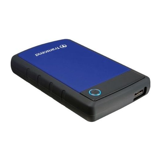 HDD ext 2.5" 1.0TB USB3.0 Transcend StoreJet 25H3, прорезиненный, синий (TS1TSJ25H3B)