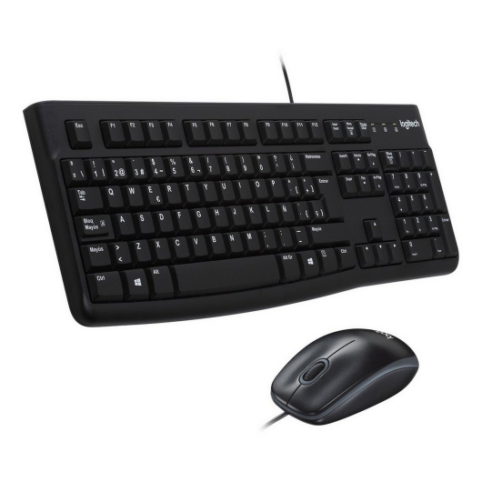 Клавиатура+мышь Logitech MK120 (920-002562) клав:черный мышь:черный/серый USB