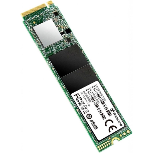 SSD M.2 128GB PCI-E3.0x4 NVMe Transcend MTE110S, box (TS128GMTE110S) (2280, 3D TLC, Silicon Motion SM2263T, R/W: up to 1600/400MB/s, MTBF: 1 млн. часов)