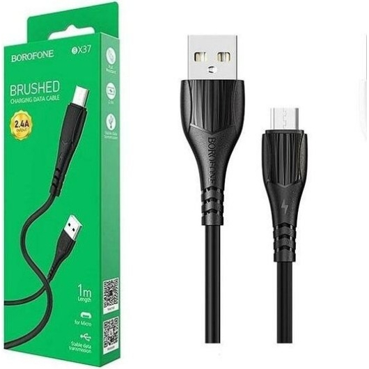 Кабель Borofone BX37 USB 2.4A для micro USB TPE 1м (Black)