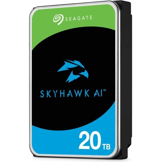 HDD Seagate SkyHawk AI ST20000VE002 20TB, 3.5", 7200 RPM, SATA-III, 512e, 256MB, для систем видеонаблюдения