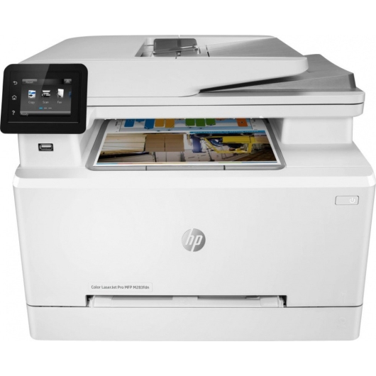 МФУ лазерный HP Color LaserJet Pro M283fdn (7KW74A) белый