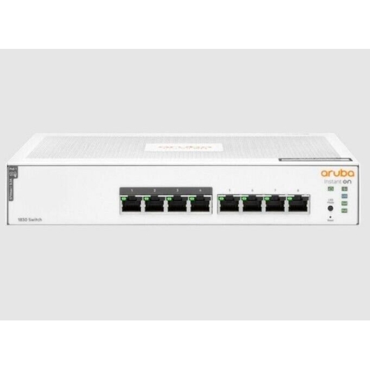 Коммутатор HPE Aruba Instant On 1830 (JL811A) 8G Web-managed 4p Class4 PoE 65W fanless Switch