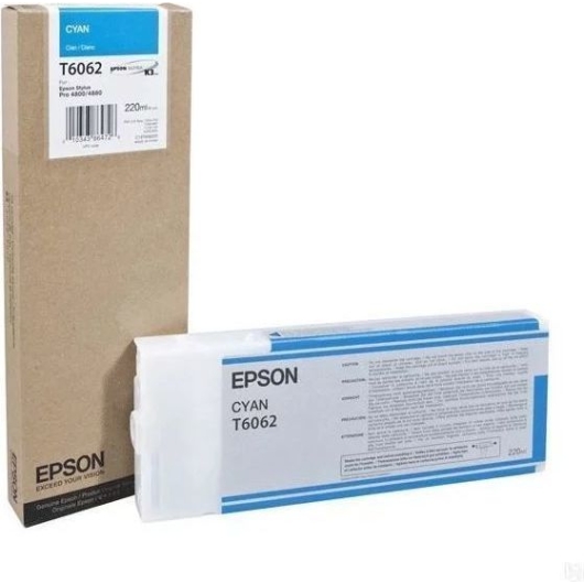 Картридж струйный Epson T6062 C13T606200 голубой (220мл) для Epson St Pro 4880