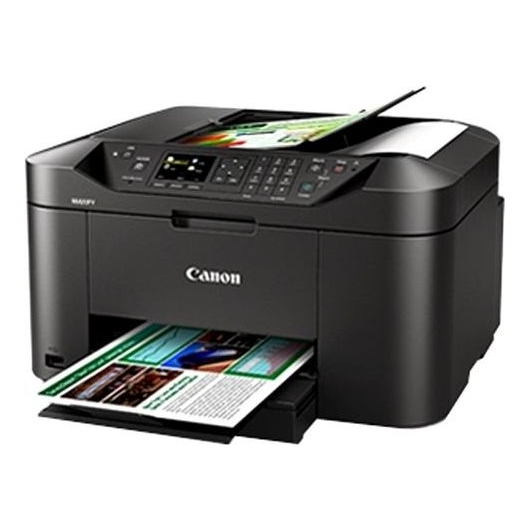 МФУ CANON MAXIFY MB2140 принтер/сканер/копир/факс, A4, струйный, печать цветная, двусторонняя, 4-цветная, 19 изобр./мин ч/б, 13 изобр./мин цветн., 1200x600 dpi, подача: 250 лист., USB, Wi-Fi, картридер, печать фотографий, цветной ЖК-дисплей