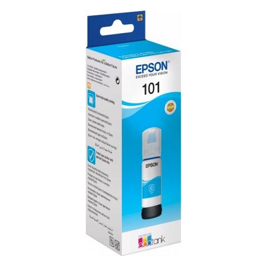 Картридж струйный Epson L101 C13T03V24A синий (70мл) для Epson L4150/L4160/L6160/L6170/L6190