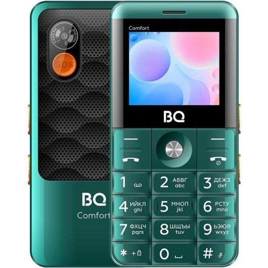 Мобильный телефон BQ 2006 Comfort Green+Black