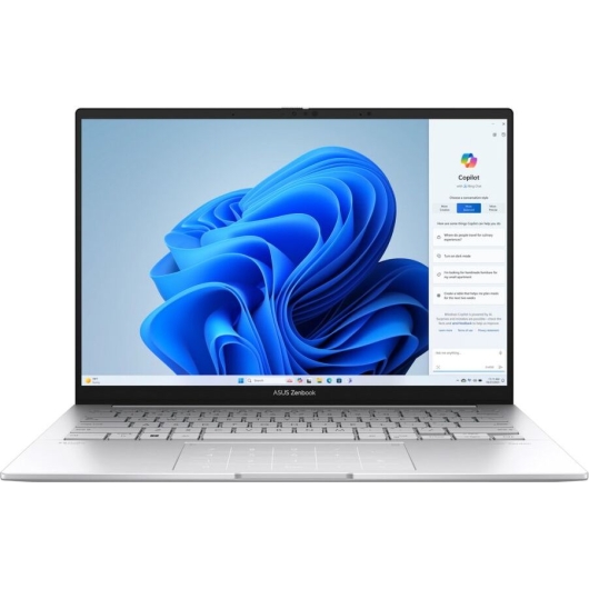 Ноутбук ASUS Zenbook 14 OLED UX3405MA-QD613 (90NB11R2-M010C0) Intel Core Ultra 5 Processor 125H/16Gb/SSD512GB/14"/OLED/FHD/NoOS/Foggy Silver