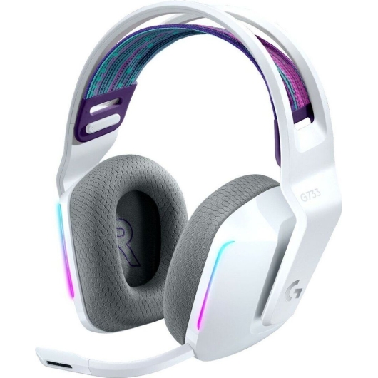 Гарнитура Logitech 981-000883 G733 Headset Lightspeed Wireless RGB Gaming White Retail