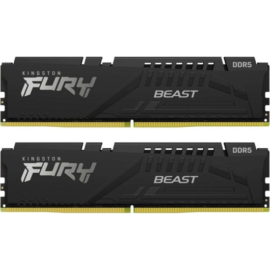 ОЗУ Kingston Fury Beast Black EXPO CL30 (Kit of 2) (KF560C30BBEK2-32) DDR 5 DIMM 32Gb PC48000, 6000Mhz, (retail)