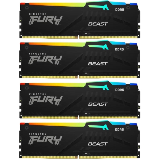 ОЗУ Kingston Fury Beast KF552C40BBAK4-64 DDR5 - 4x 16ГБ 5200МГц, DIMM, Ret