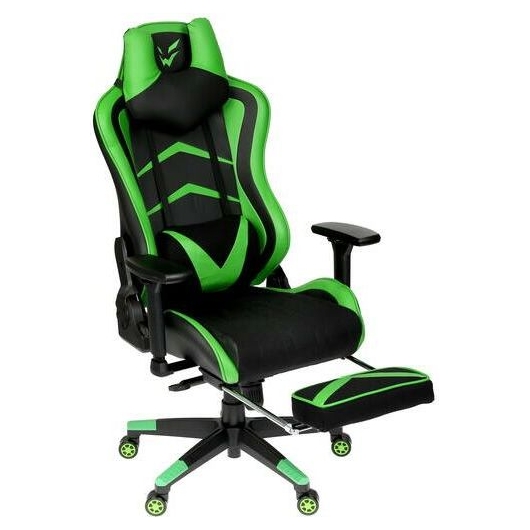 Игровое кресло с подножкой Ardor Gaming Force Armor 2000M Black-green механизм мультиблок