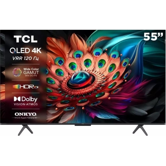 Телевизор 55" TCL 55C655, Smart, 4K