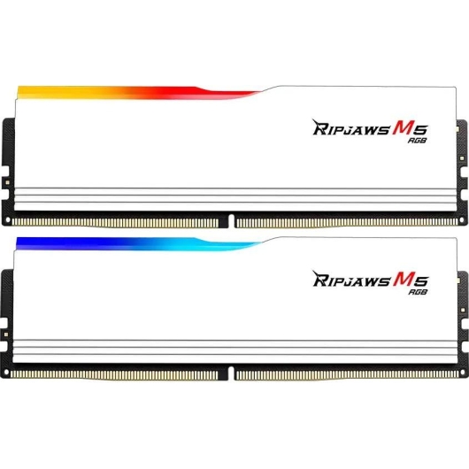 ОЗУ G.SKILL Ripjaws M5 RGB (F5-6000J3040F16GX2-RM5RW) 32GB (2x16GB) DDR5 6000MHz CL30 (30-40-40-96) 1.35V / White