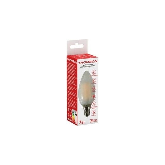 Лампа светодиодная Hiper Thomson Filament Candle 7W 695Lm E14 4500K Frosted