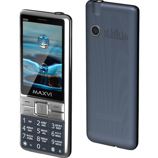 Мобильный телефон Maxvi X900i Marengo; 2,8; 32 МБ; 32 МБ; Dual Sim; microSD до 32Гб; 1800 мА*ч; FM