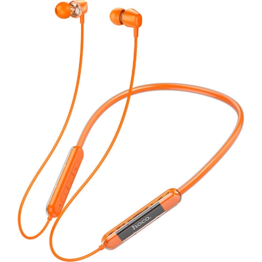 Гарнитура беспроводная Hoco ES65 Dream sports Orange; вкладыши; bluetooth 5,3; затылочная дужка; 200 mAh; Li-Ion аккумулятор; оранжевый