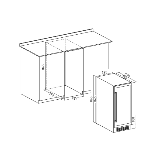 Винный холодильник ZUGEL ZCWI310DB