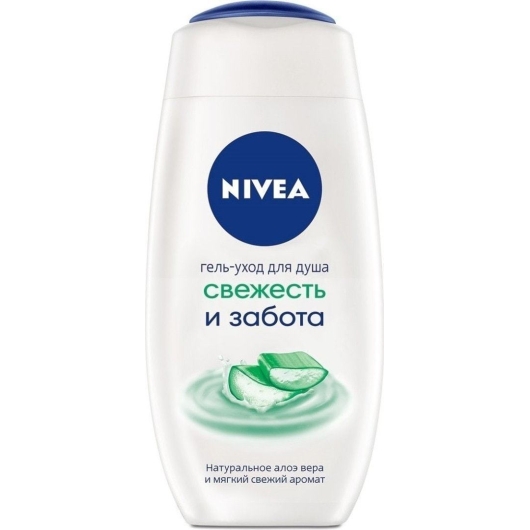 Гель для душа Nivea Свежесть и забота с натуральным алоэ вера 250 мл (4005900744944)