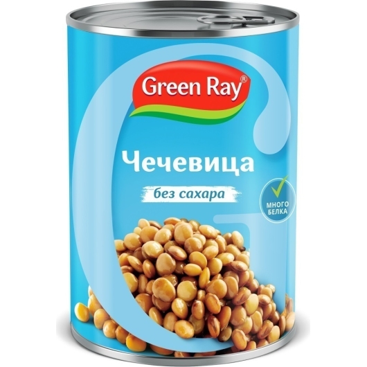 Чечевица без сахара Green Ray 425 г (4607034021481)