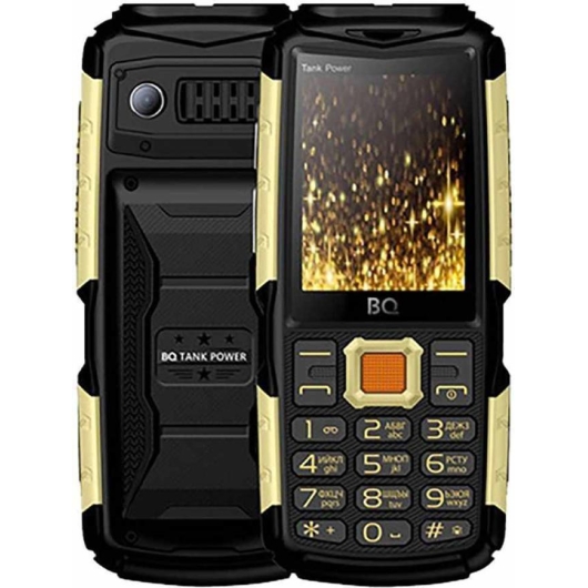 Мобильный телефон BQ 2430 Tank Power Black+Gold