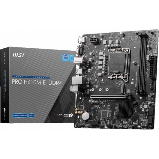 Материнская плата intel H610 MSI PRO H610M-E DDR4