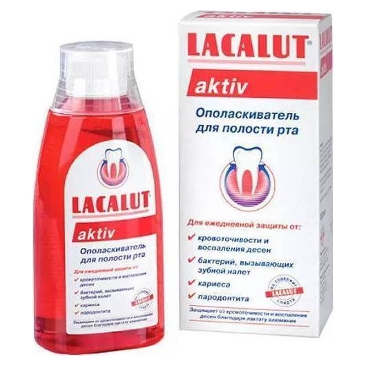 LACALUT® aktiv  антибактериальный ополаскиватель для полости рта, 300 мл